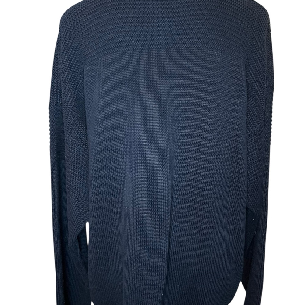 Nautica Black Crewneck Sweater with Gold Accents - Picture 6 of 9